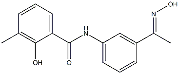 2-hydroxy-N-{3-[1-(hydroxyimino)ethyl]phenyl}-3-methylbenzamide Structure