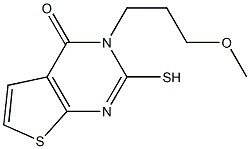 2-mercapto-3-(3-methoxypropyl)thieno[2,3-d]pyrimidin-4(3H)-one 구조식 이미지