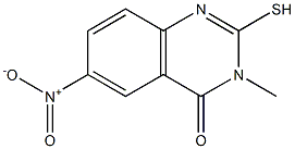 2-mercapto-3-methyl-6-nitroquinazolin-4(3H)-one Structure