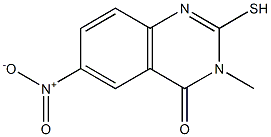 2-mercapto-3-methyl-6-nitroquinazolin-4(3H)-one 구조식 이미지