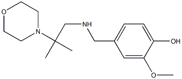 2-methoxy-4-({[2-methyl-2-(morpholin-4-yl)propyl]amino}methyl)phenol 구조식 이미지