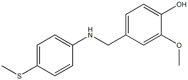 2-methoxy-4-({[4-(methylsulfanyl)phenyl]amino}methyl)phenol Structure
