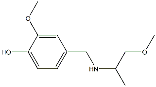 2-methoxy-4-{[(1-methoxypropan-2-yl)amino]methyl}phenol 구조식 이미지