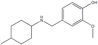 2-methoxy-4-{[(4-methylcyclohexyl)amino]methyl}phenol 구조식 이미지