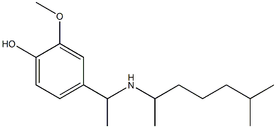 2-methoxy-4-{1-[(6-methylheptan-2-yl)amino]ethyl}phenol 구조식 이미지