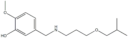 2-methoxy-5-({[3-(2-methylpropoxy)propyl]amino}methyl)phenol Structure