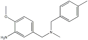 2-methoxy-5-({methyl[(4-methylphenyl)methyl]amino}methyl)aniline Structure