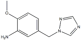 2-methoxy-5-(1H-1,2,4-triazol-1-ylmethyl)aniline Structure