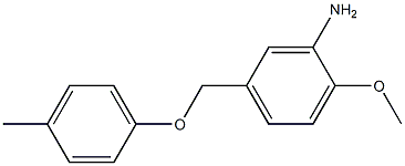 2-methoxy-5-(4-methylphenoxymethyl)aniline Structure