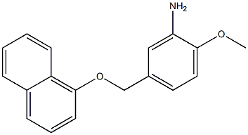 2-methoxy-5-[(naphthalen-1-yloxy)methyl]aniline Structure