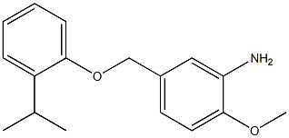 2-methoxy-5-[2-(propan-2-yl)phenoxymethyl]aniline Structure