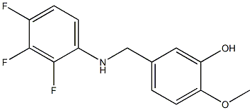 2-methoxy-5-{[(2,3,4-trifluorophenyl)amino]methyl}phenol Structure