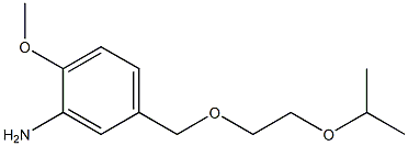 2-methoxy-5-{[2-(propan-2-yloxy)ethoxy]methyl}aniline 구조식 이미지