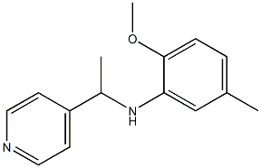 2-methoxy-5-methyl-N-[1-(pyridin-4-yl)ethyl]aniline Structure