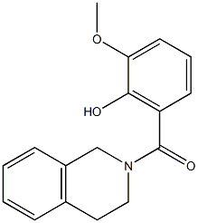 2-methoxy-6-(1,2,3,4-tetrahydroisoquinolin-2-ylcarbonyl)phenol Structure