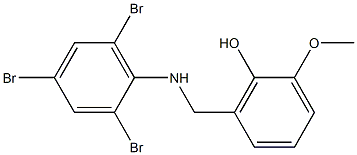 2-methoxy-6-{[(2,4,6-tribromophenyl)amino]methyl}phenol 구조식 이미지