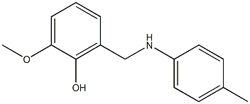 2-methoxy-6-{[(4-methylphenyl)amino]methyl}phenol 구조식 이미지