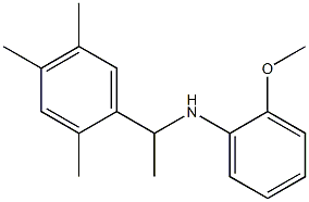 2-methoxy-N-[1-(2,4,5-trimethylphenyl)ethyl]aniline Structure