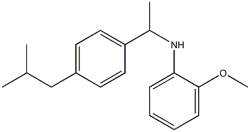 2-methoxy-N-{1-[4-(2-methylpropyl)phenyl]ethyl}aniline Structure