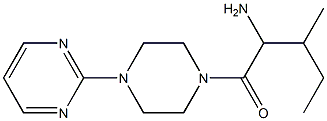 2-methyl-1-[(4-pyrimidin-2-ylpiperazin-1-yl)carbonyl]butylamine 구조식 이미지