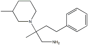 2-methyl-2-(3-methylpiperidin-1-yl)-4-phenylbutan-1-amine 구조식 이미지