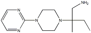 2-methyl-2-(4-pyrimidin-2-ylpiperazin-1-yl)butan-1-amine Structure
