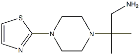 2-methyl-2-[4-(1,3-thiazol-2-yl)piperazin-1-yl]propan-1-amine Structure