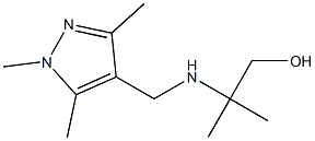 2-methyl-2-{[(1,3,5-trimethyl-1H-pyrazol-4-yl)methyl]amino}propan-1-ol Structure