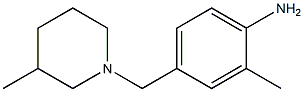 2-methyl-4-[(3-methylpiperidin-1-yl)methyl]aniline Structure