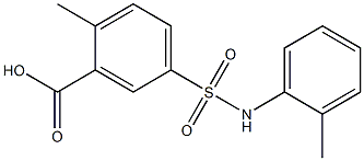 2-methyl-5-[(2-methylphenyl)sulfamoyl]benzoic acid Structure