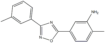 2-methyl-5-[3-(3-methylphenyl)-1,2,4-oxadiazol-5-yl]aniline Structure