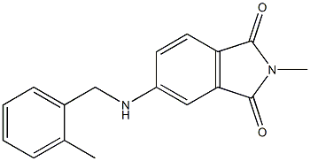 2-methyl-5-{[(2-methylphenyl)methyl]amino}-2,3-dihydro-1H-isoindole-1,3-dione Structure
