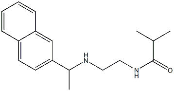 2-methyl-N-(2-{[1-(naphthalen-2-yl)ethyl]amino}ethyl)propanamide Structure