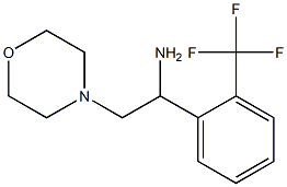 2-morpholin-4-yl-1-[2-(trifluoromethyl)phenyl]ethanamine Structure