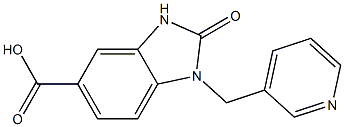 2-oxo-1-(pyridin-3-ylmethyl)-2,3-dihydro-1H-1,3-benzodiazole-5-carboxylic acid Structure
