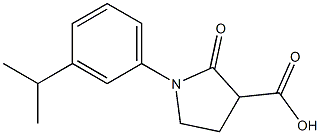 2-oxo-1-[3-(propan-2-yl)phenyl]pyrrolidine-3-carboxylic acid 구조식 이미지