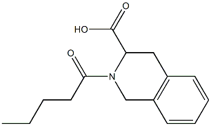 2-pentanoyl-1,2,3,4-tetrahydroisoquinoline-3-carboxylic acid 구조식 이미지