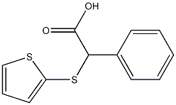 2-phenyl-2-(thiophen-2-ylsulfanyl)acetic acid 구조식 이미지