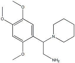 2-piperidin-1-yl-2-(2,4,5-trimethoxyphenyl)ethanamine Structure