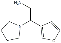 2-pyrrolidin-1-yl-2-tetrahydrofuran-3-ylethanamine Structure