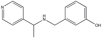 3-({[1-(pyridin-4-yl)ethyl]amino}methyl)phenol Structure