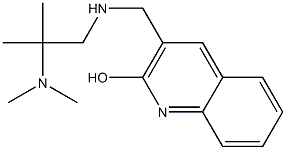 3-({[2-(dimethylamino)-2-methylpropyl]amino}methyl)quinolin-2-ol 구조식 이미지