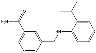 3-({[2-(propan-2-yl)phenyl]amino}methyl)benzamide Structure