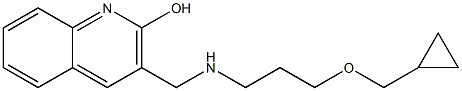 3-({[3-(cyclopropylmethoxy)propyl]amino}methyl)quinolin-2-ol Structure