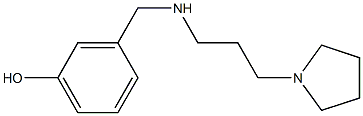 3-({[3-(pyrrolidin-1-yl)propyl]amino}methyl)phenol 구조식 이미지