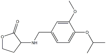 3-({[3-methoxy-4-(propan-2-yloxy)phenyl]methyl}amino)oxolan-2-one 구조식 이미지