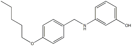 3-({[4-(pentyloxy)phenyl]methyl}amino)phenol 구조식 이미지