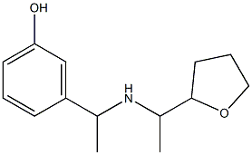 3-(1-{[1-(oxolan-2-yl)ethyl]amino}ethyl)phenol Structure