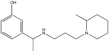 3-(1-{[3-(2-methylpiperidin-1-yl)propyl]amino}ethyl)phenol Structure