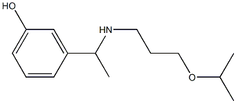 3-(1-{[3-(propan-2-yloxy)propyl]amino}ethyl)phenol 구조식 이미지